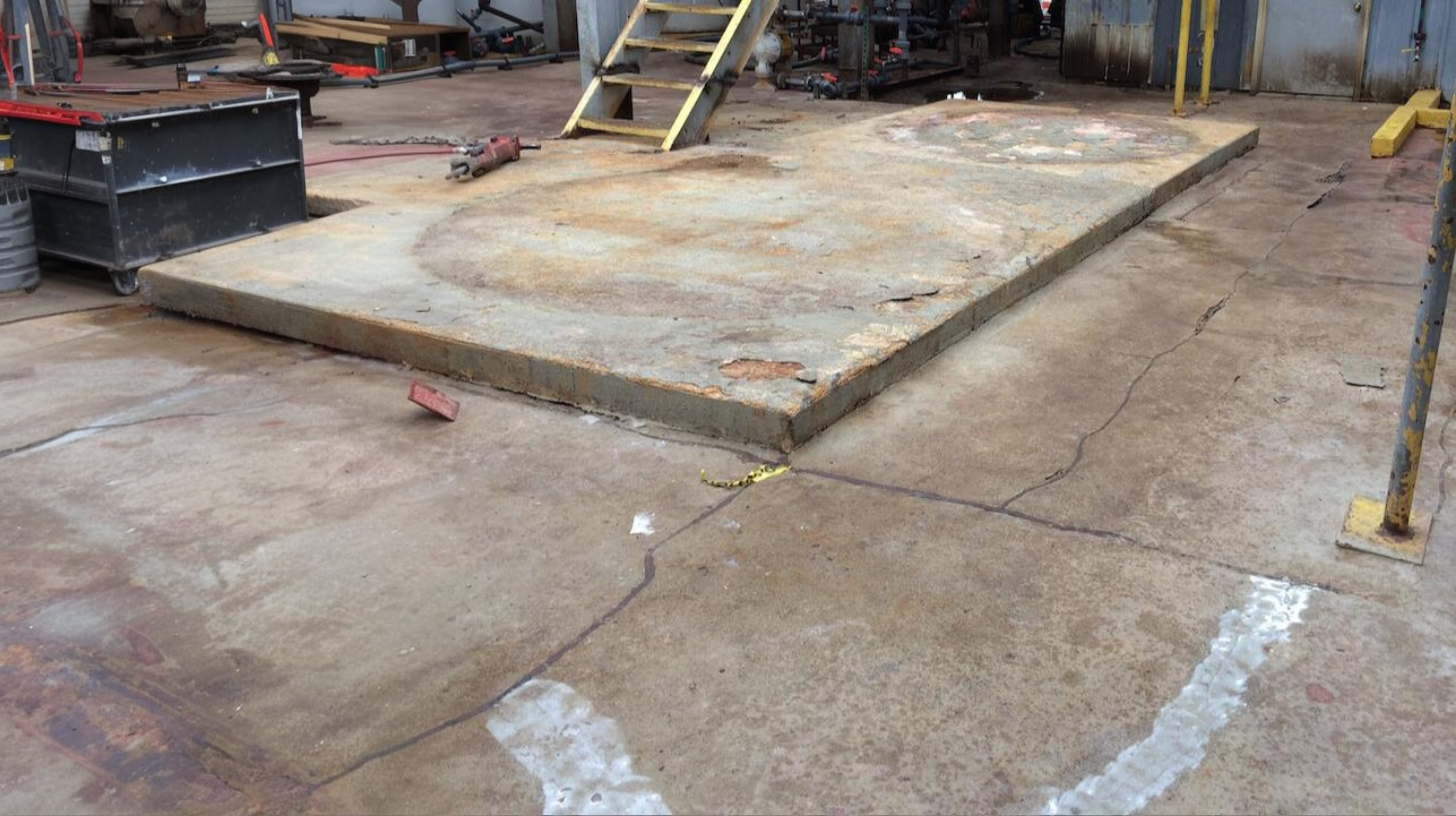 Industrial epoxy flooring installation